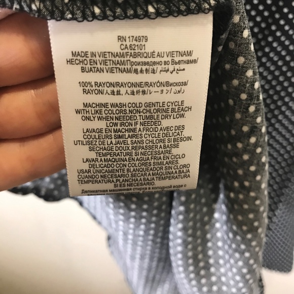 BCBG Black Polka Dot Wrap Dress - Picture 4 of 5